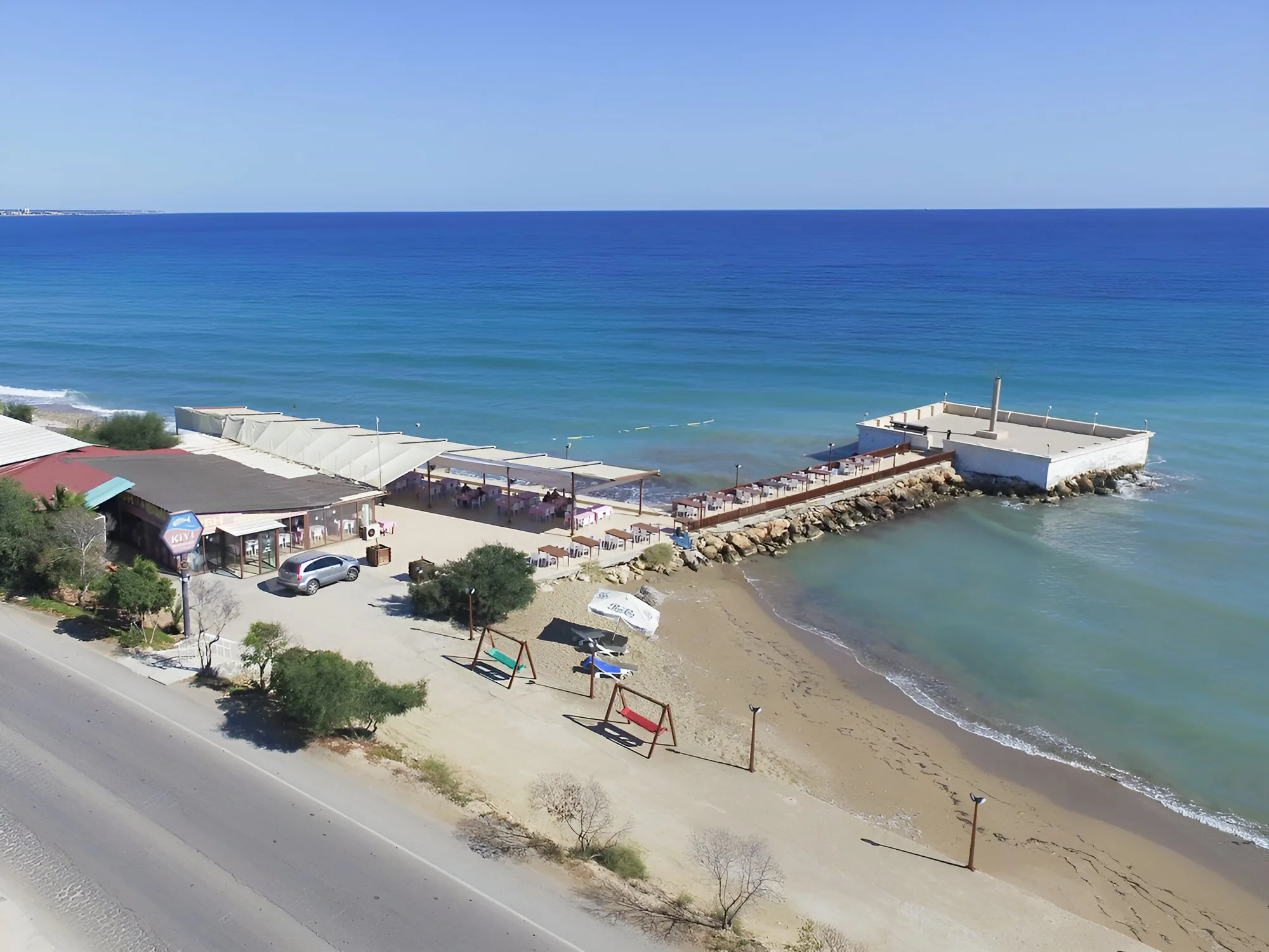 The beach below Kıyı